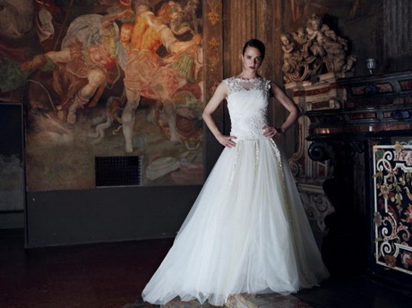 Abiti da sposa in pizzo macramè