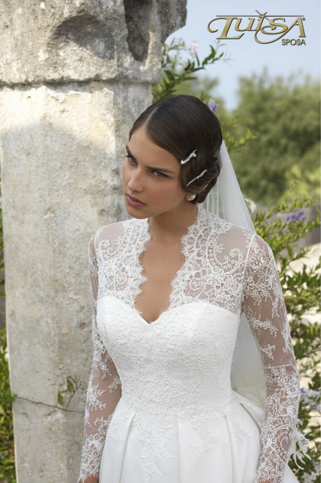 Abito da sposa con pizzo