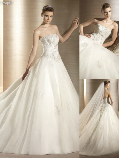 Abito da sposa corpetto e tulle