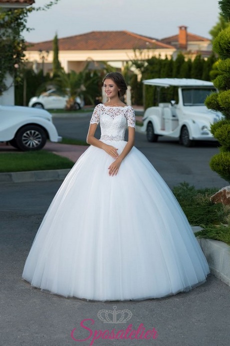 Abiti da sposa corti colorati 2018