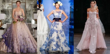 Abiti da sposa 2017 colorati