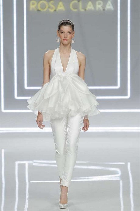 Abiti da sposa pantaloni 2017