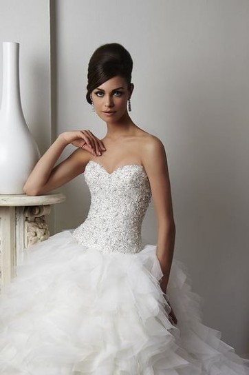 Abito da sposa brillantinato