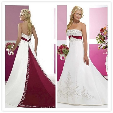 Abito sposa bianco rosso