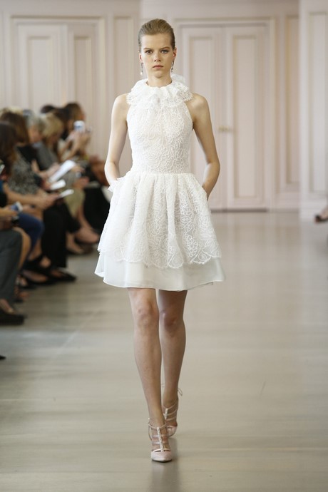 Abito sposa corto pizzo