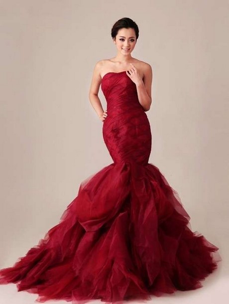 Vestito a sirena rosso