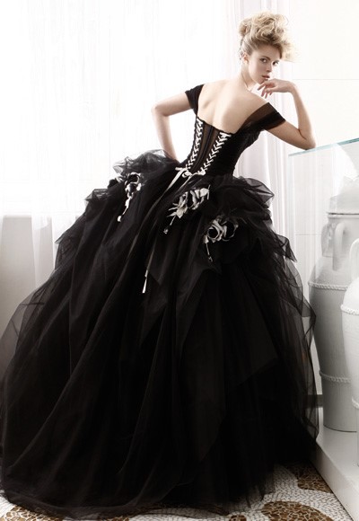 Vestito sposa nero