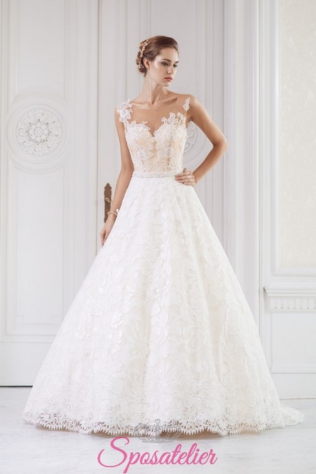 Abiti da sposa in pizzo francese 2018