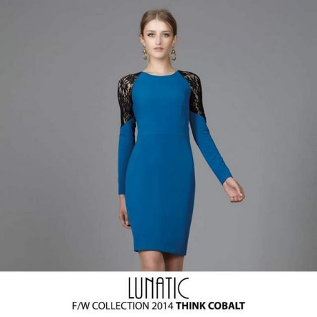 Tubino in pizzo blu