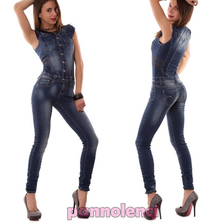 Tuta intera di jeans