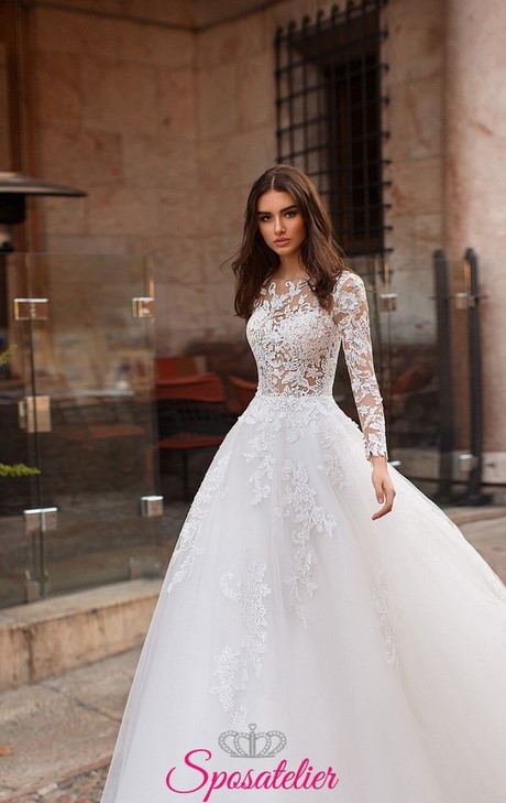 Abiti da sposa di pizzo 2019