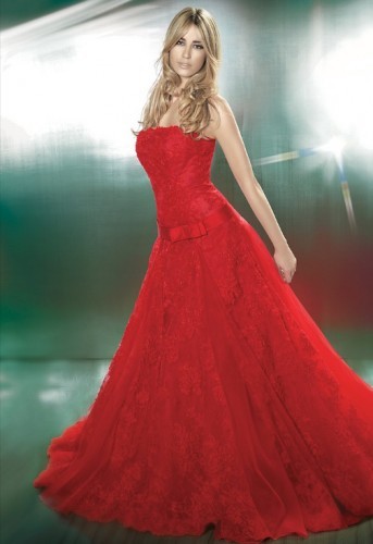 Abito rosso sposa