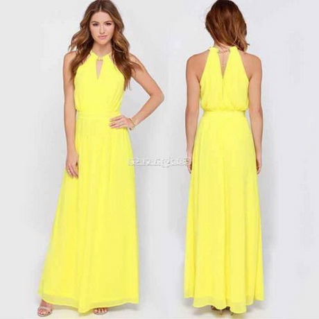Vestito elegante giallo
