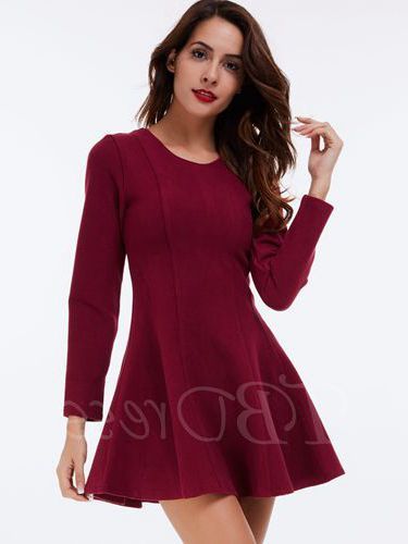 Abito bordeaux donna