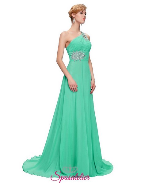 Vestito verde tiffany