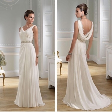 Abito da sposa stile peplo