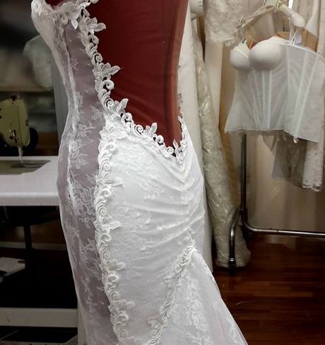 Abito sposa in pizzo francese