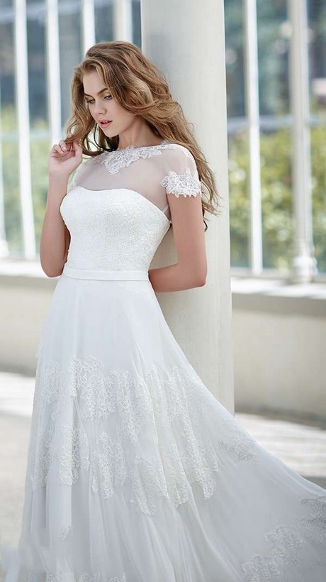 Abito sposa maniche corte