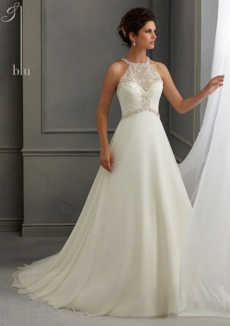 Vestito da sposa a trapezio