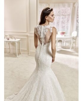 Vestito da sposa sirena pizzo