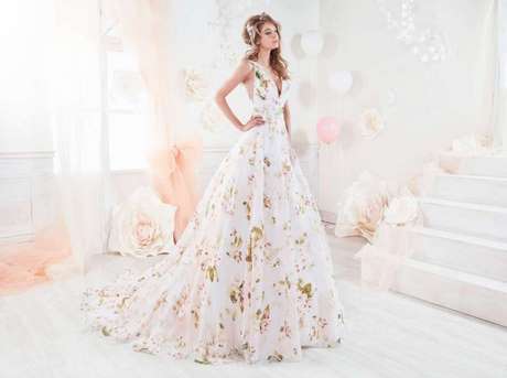 Vestiti da sposa floreali