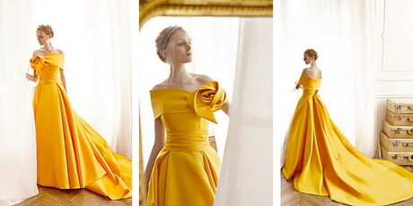 Vestito da sposa giallo