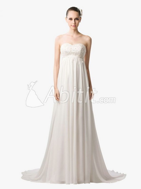 Abito sposa stile impero pizzo