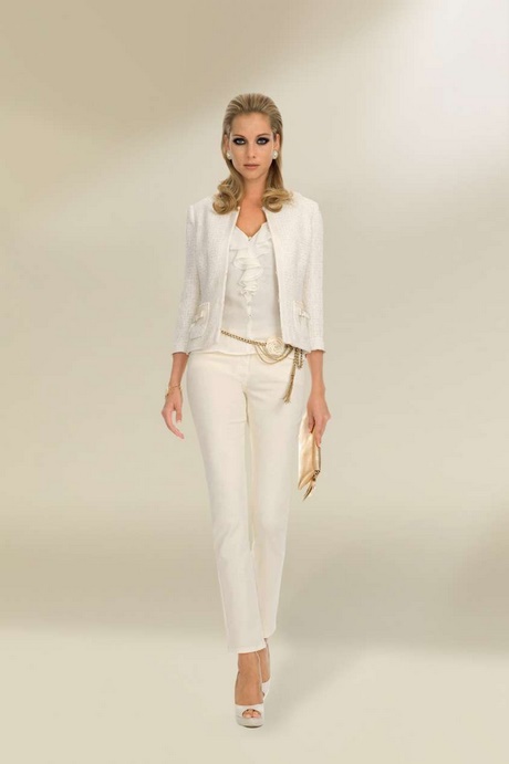 Tailleur pantaloni eleganti da cerimonia