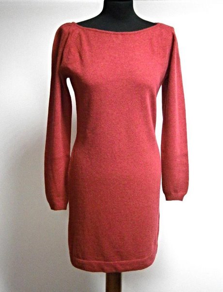Vestito rosso lana