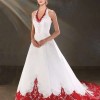 Vestito da sposa rosso e bianco