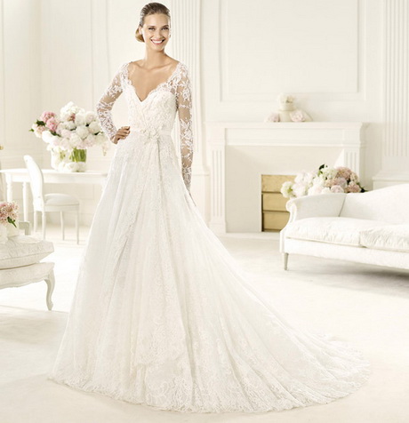 Abiti da sposa maniche lunghe 2015