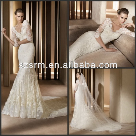 Abiti da sposa pizzo sirena