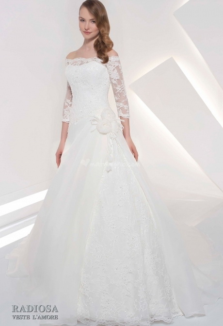 Abito da sposa maniche lunghe