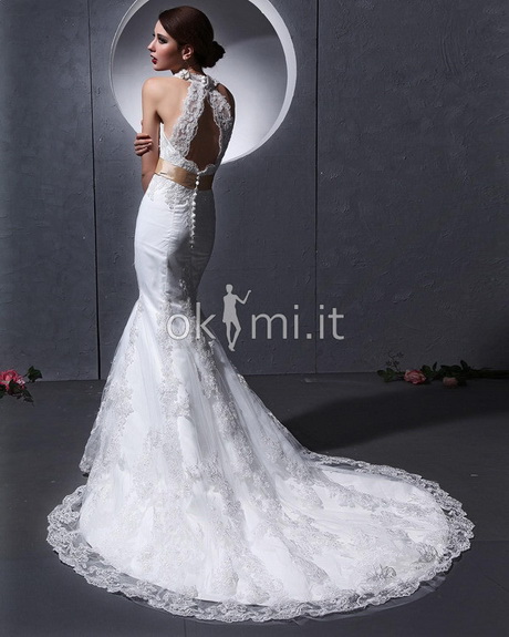 Abito da sposa pizzo sirena