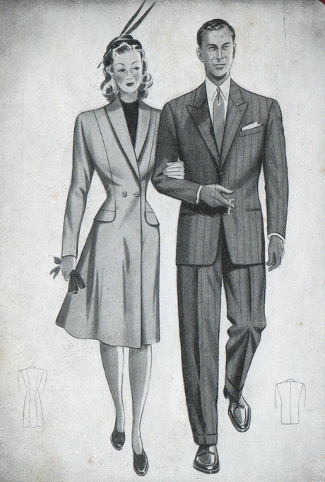 Anni 40 moda