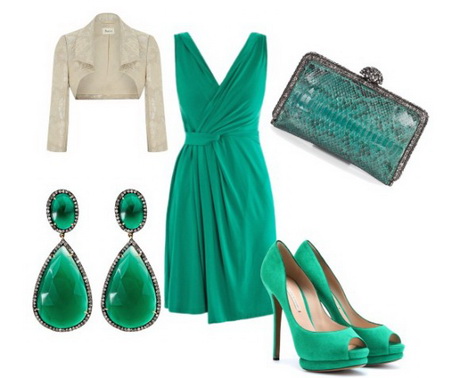 Vestiti verdi eleganti
