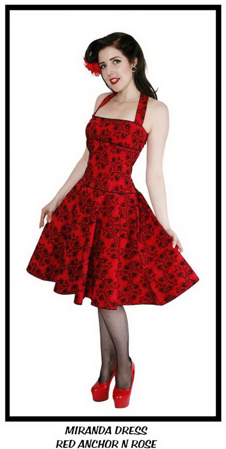 Vestito rosso anni 50