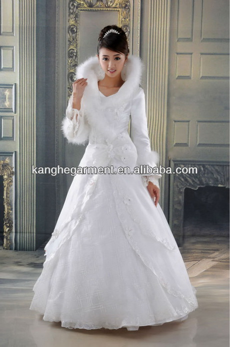 Vestito sposa invernale