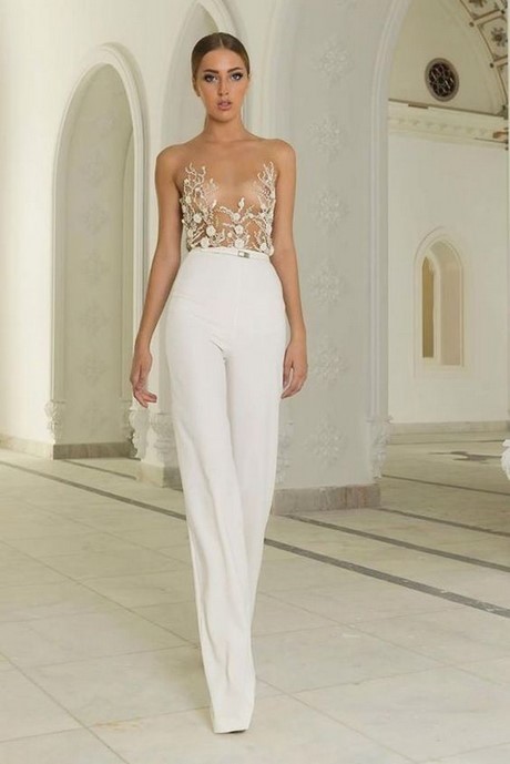 Abiti da sposa pantaloni 2017