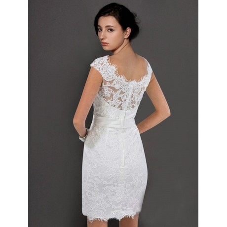 Abito sposa corto pizzo