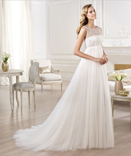 Abito sposa stile impero pronovias