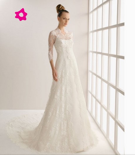 Vestiti da sposa maniche lunghe