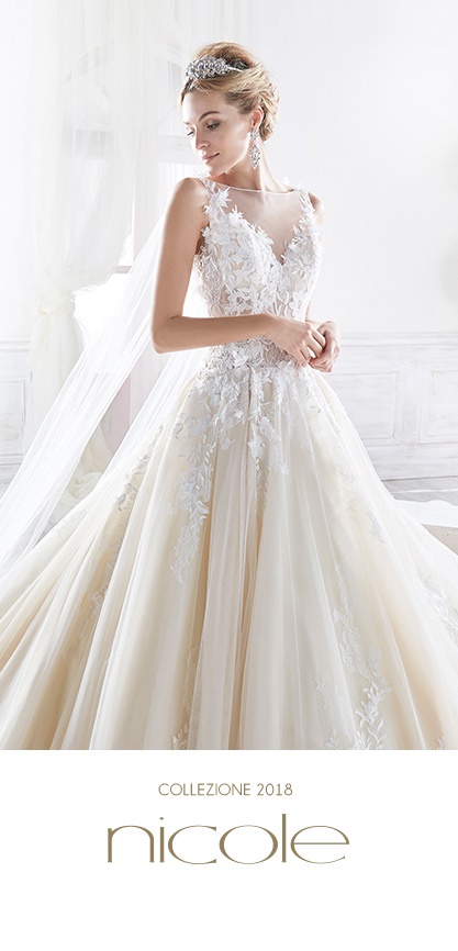 Abito da sposa nicole 2018