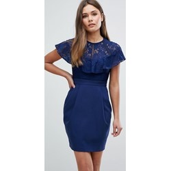 Tubino pizzo blu