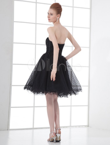 Vestito tulle nero