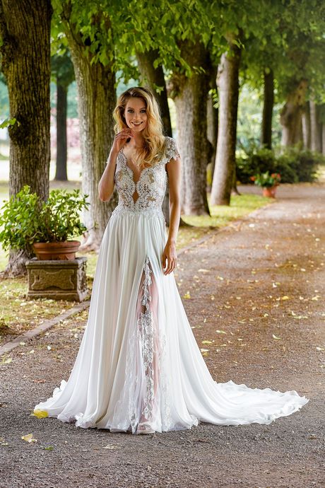 Abiti da sposa in pizzo francese 2019