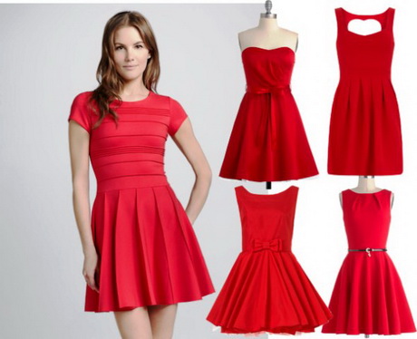 Abbinamento vestito rosso