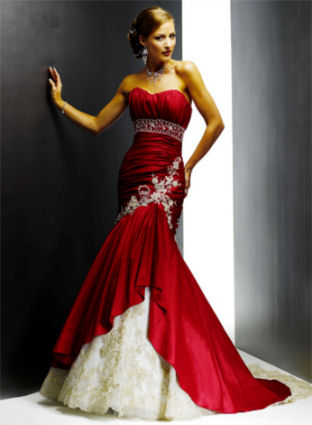 Vestito rosso sposa