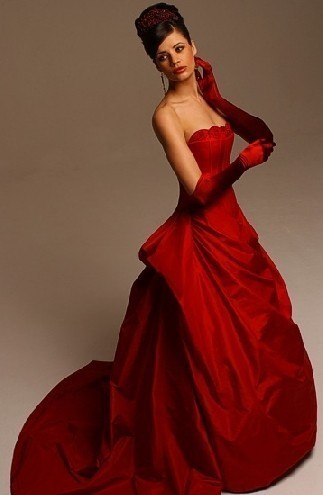 Vestito rosso sposa