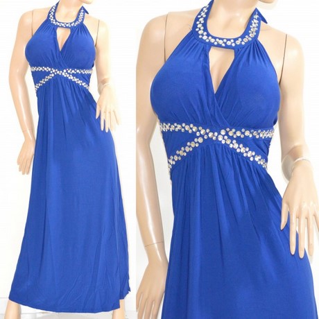 Abito blu elegante donna